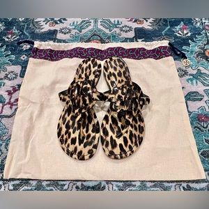 Tory Burch Leopard Print Sandals